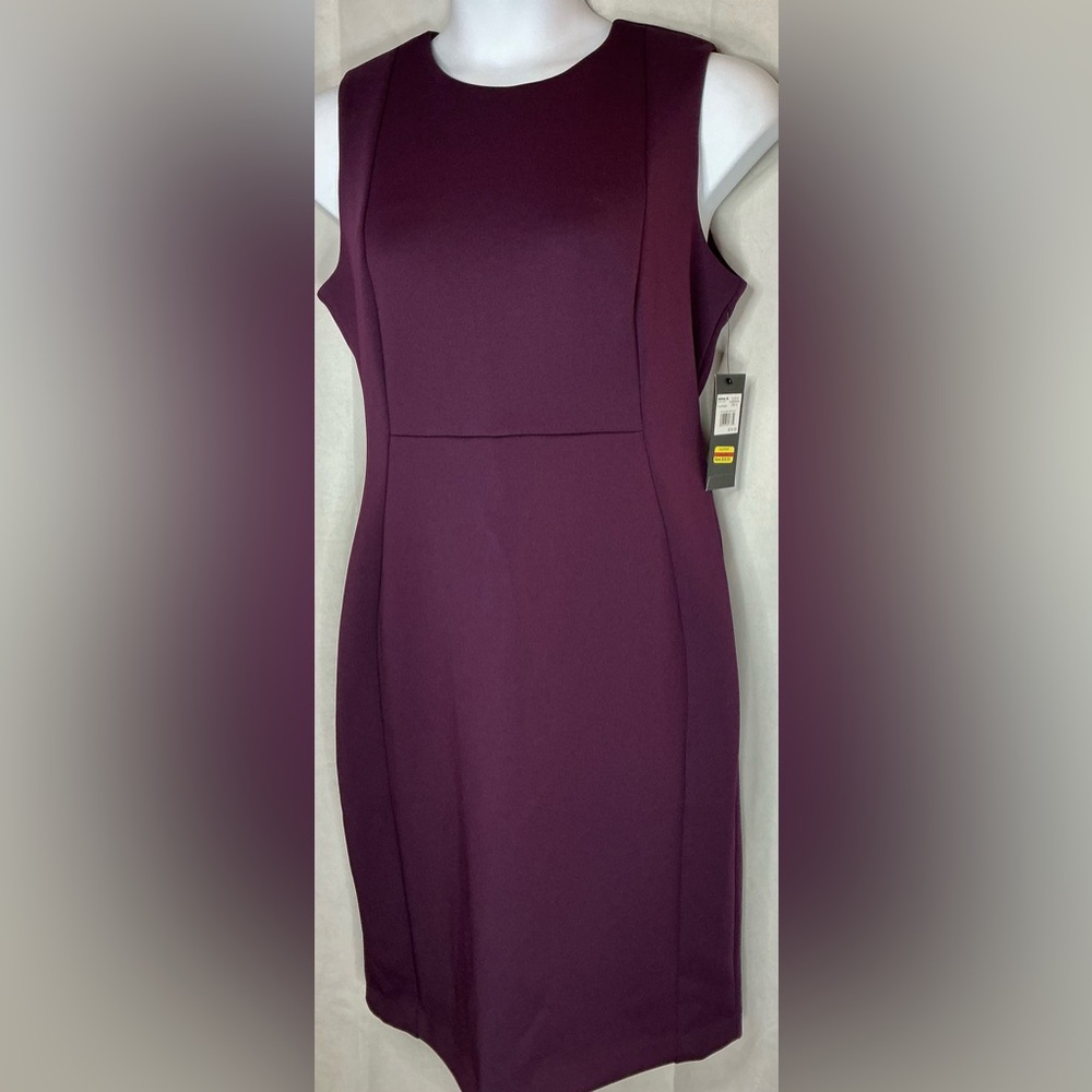Chic Sheath Dress in Deep Purple